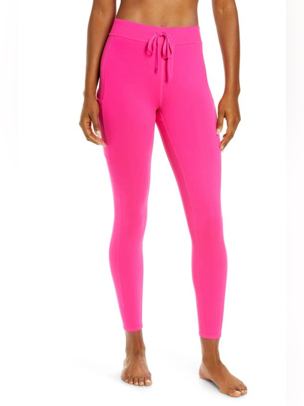 ALO Yoga Checkpoint High Waist 7/8 Legging with pockets Neon Pink Size XXS